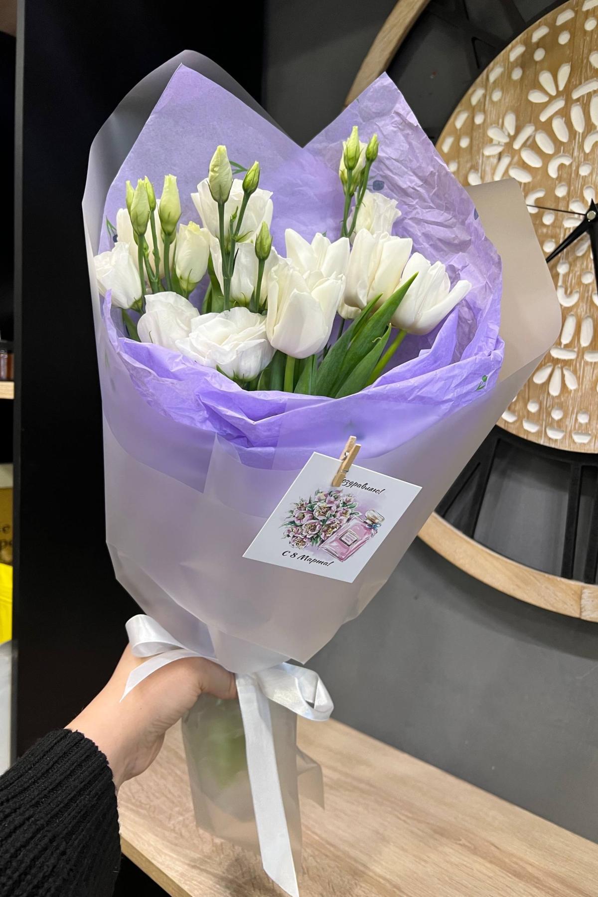 Эустома в оформлении