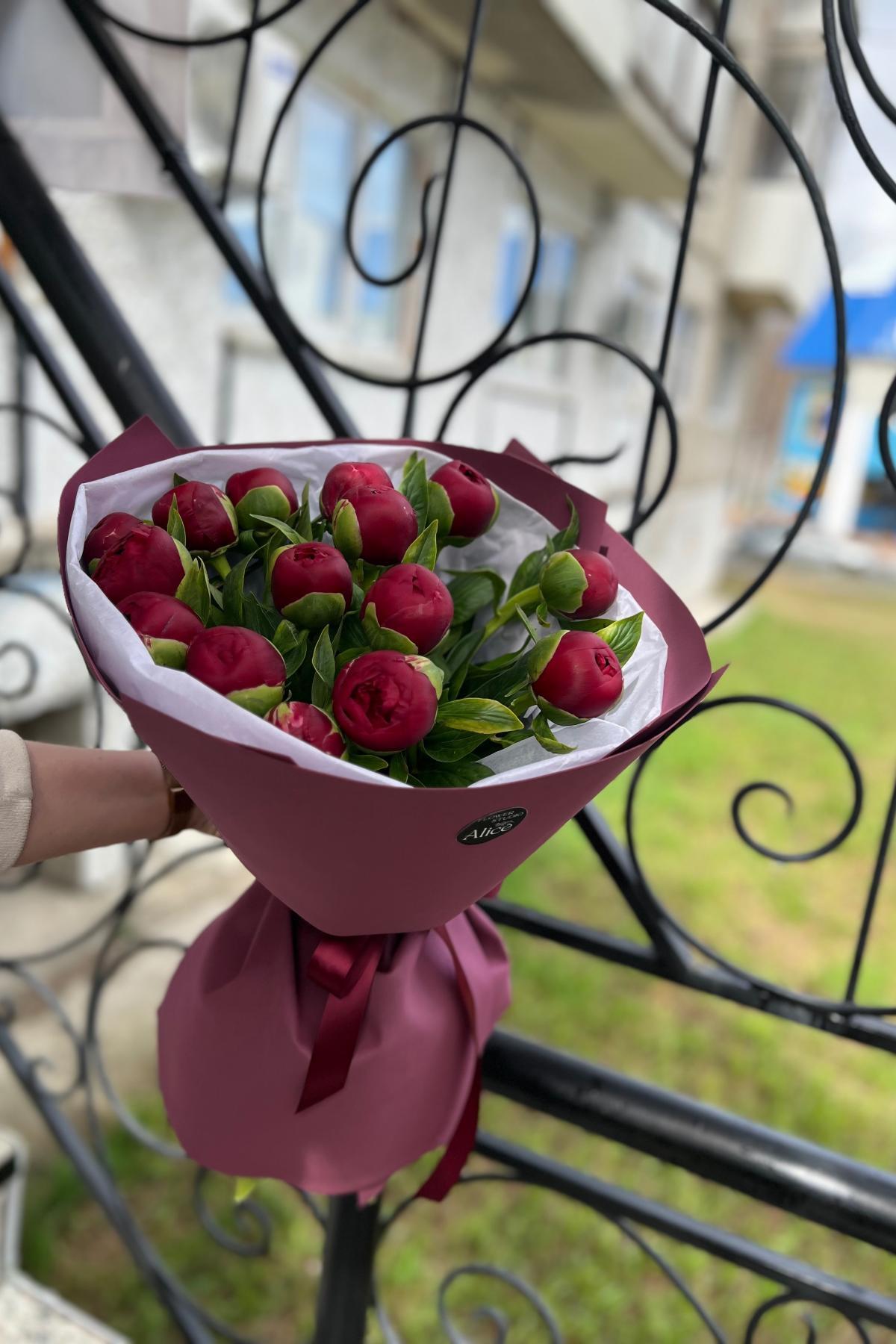 15 пионов в фоамиране